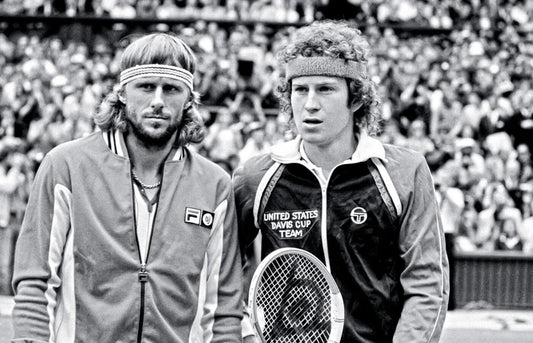 Tennis Legends Bjorn Borg & John Mcenroe Picture Magnet Image Print