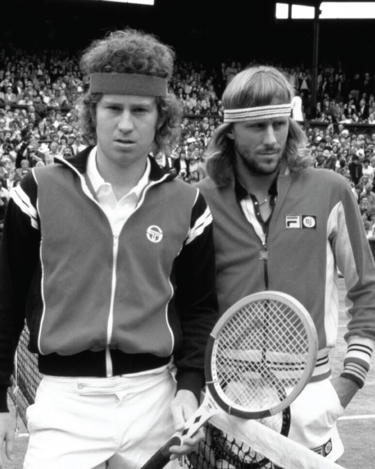 Tennis Legends Bjorn Borg & John Mcenroe Retro Picture Photo Print
