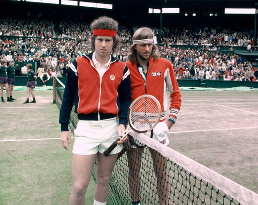 Tennis Players Bjorn Borg & John Mcenroe Publicity Picture Photo Print