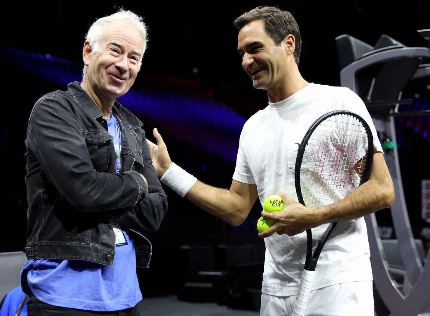 Tennis Rivals Bjorn Borg & John Mcenroe Classic Picture Photo Print