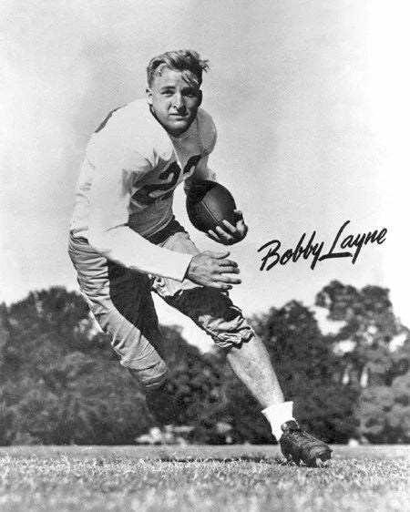 Texas Longhorns Bobby Layne Glossy Keychain College Football Keychain