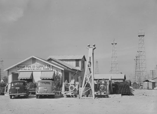 Texas Pipe And Supply Kilgore Texas Shop & Oil Rigs Old Magnet Reprint