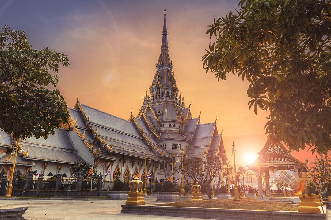 Thailand Temple Beautiful Architecture Art Wall Decor Jigsaw Puzzle