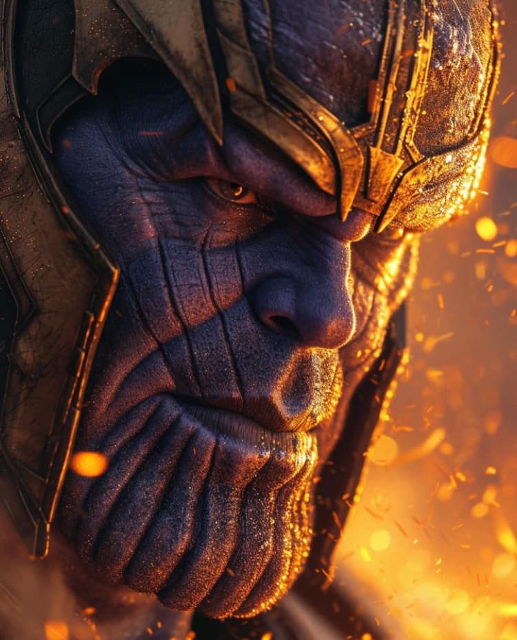 Thanos Closeup Intense Light Jigsaw Puzzle