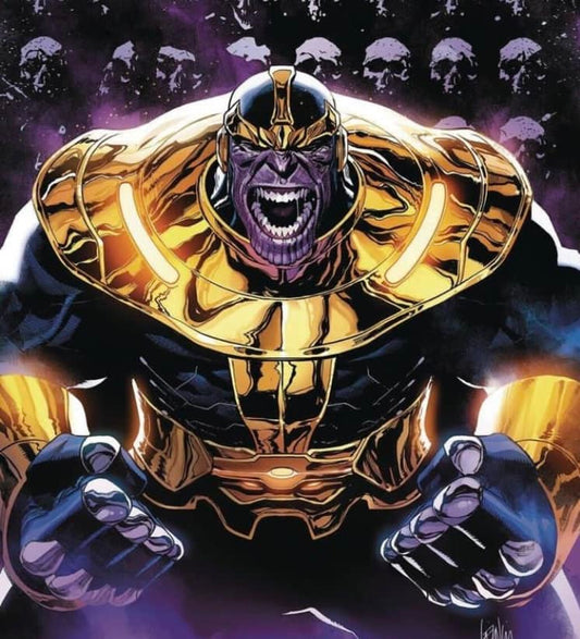 Thanos Comic Portrait Print Poster