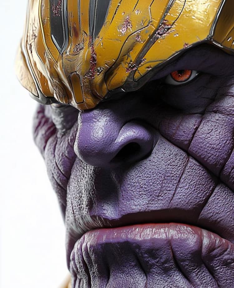 Thanos Portrait Closeup Print Poster