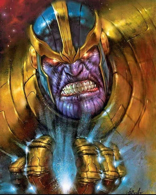 Thanos Portrait Digital Art Print Poster
