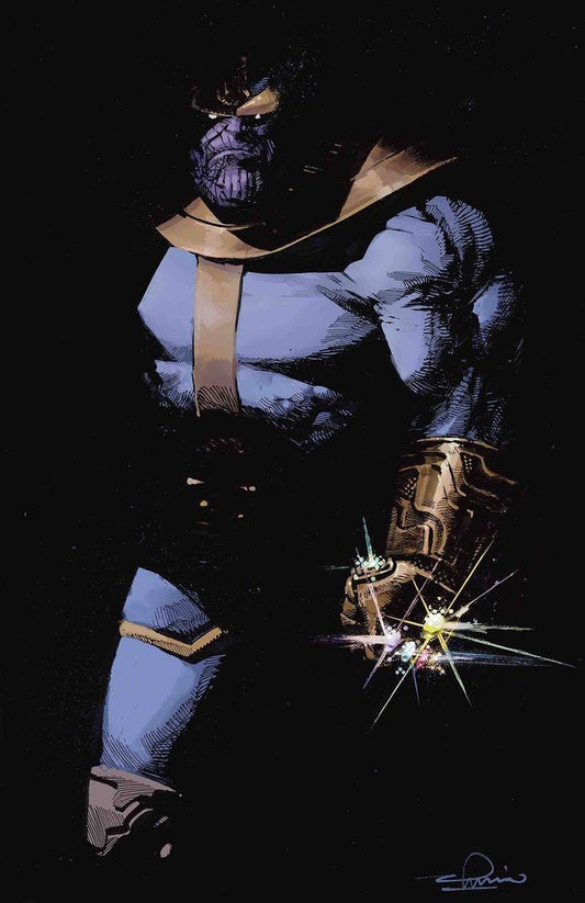 Thanos With Infinity Gauntlet Art Print Poster