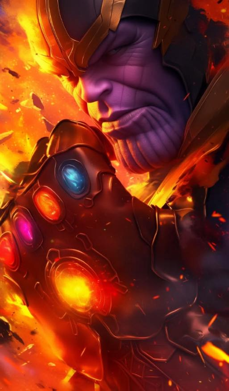 Thanos Infinity Gauntlet 652 Print Poster