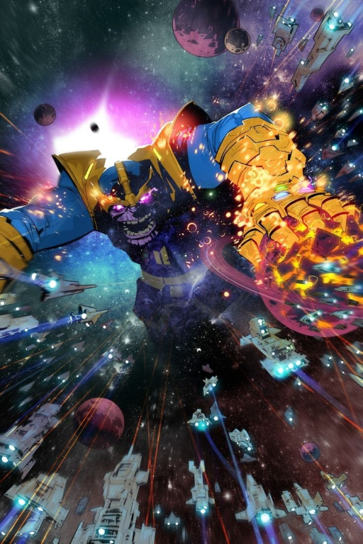 Thanos Wielding Gauntlet Spacescape 746 Jigsaw Puzzle