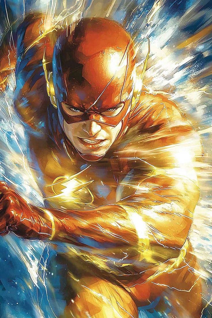 The Flash Action Artwork Print Poster