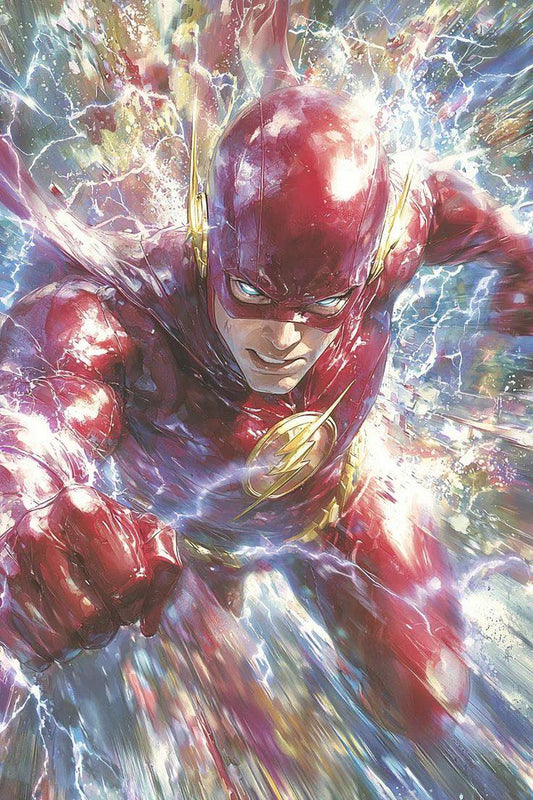The Flash Action Illustration Print Poster