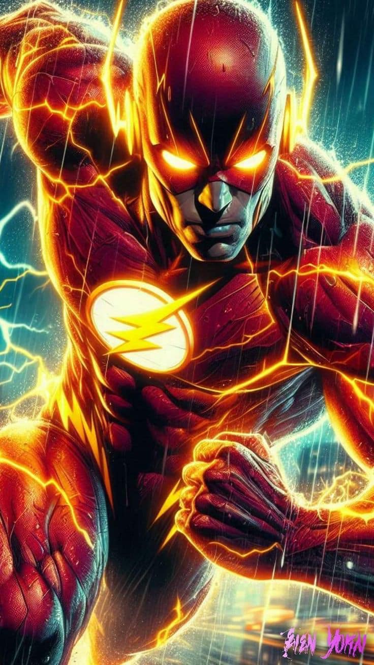 The Flash Action Pose (2) Jigsaw Puzzle