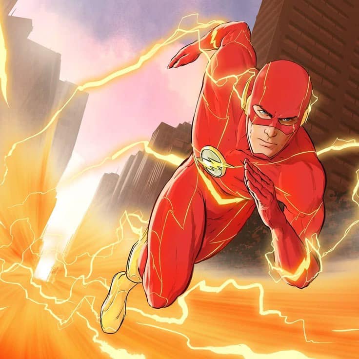 The Flash Action Pose (3) Print Poster