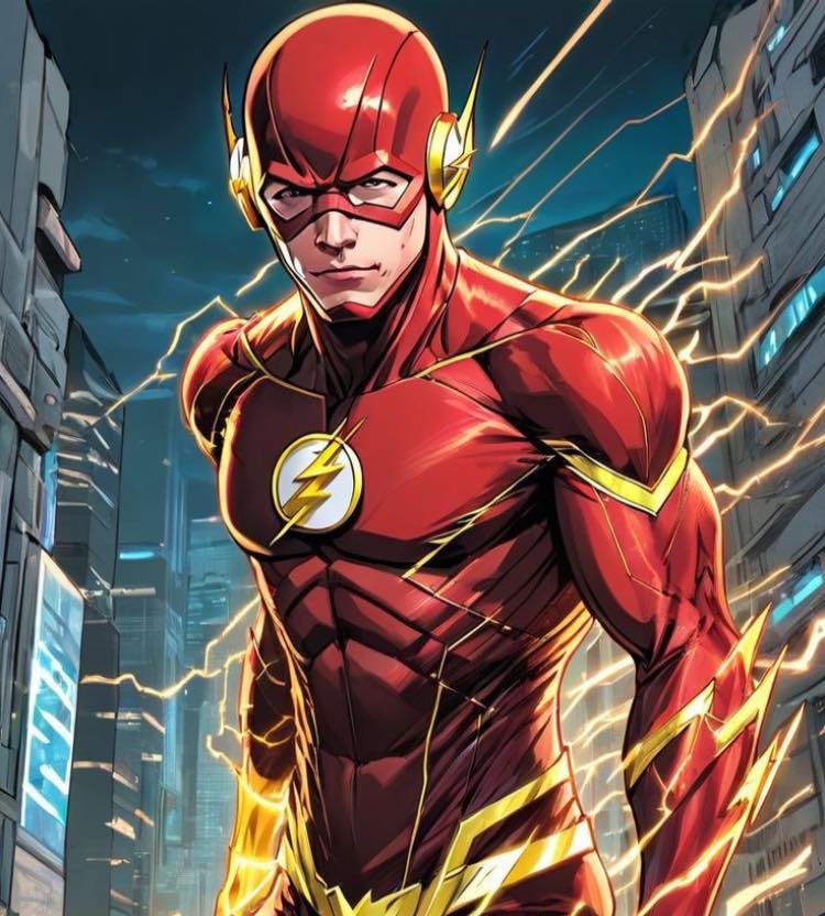 The Flash Comic Artwork Print Poster