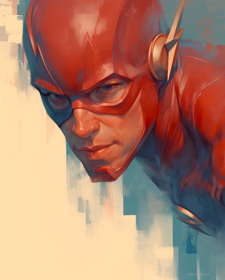 The Flash Portrait Artwork Print Poster