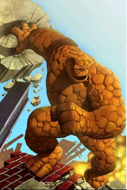 The Thing Breaking Wall Print Poster