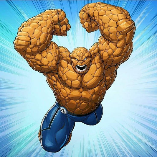 The Thing Fantastic Four Action Pose Print Poster