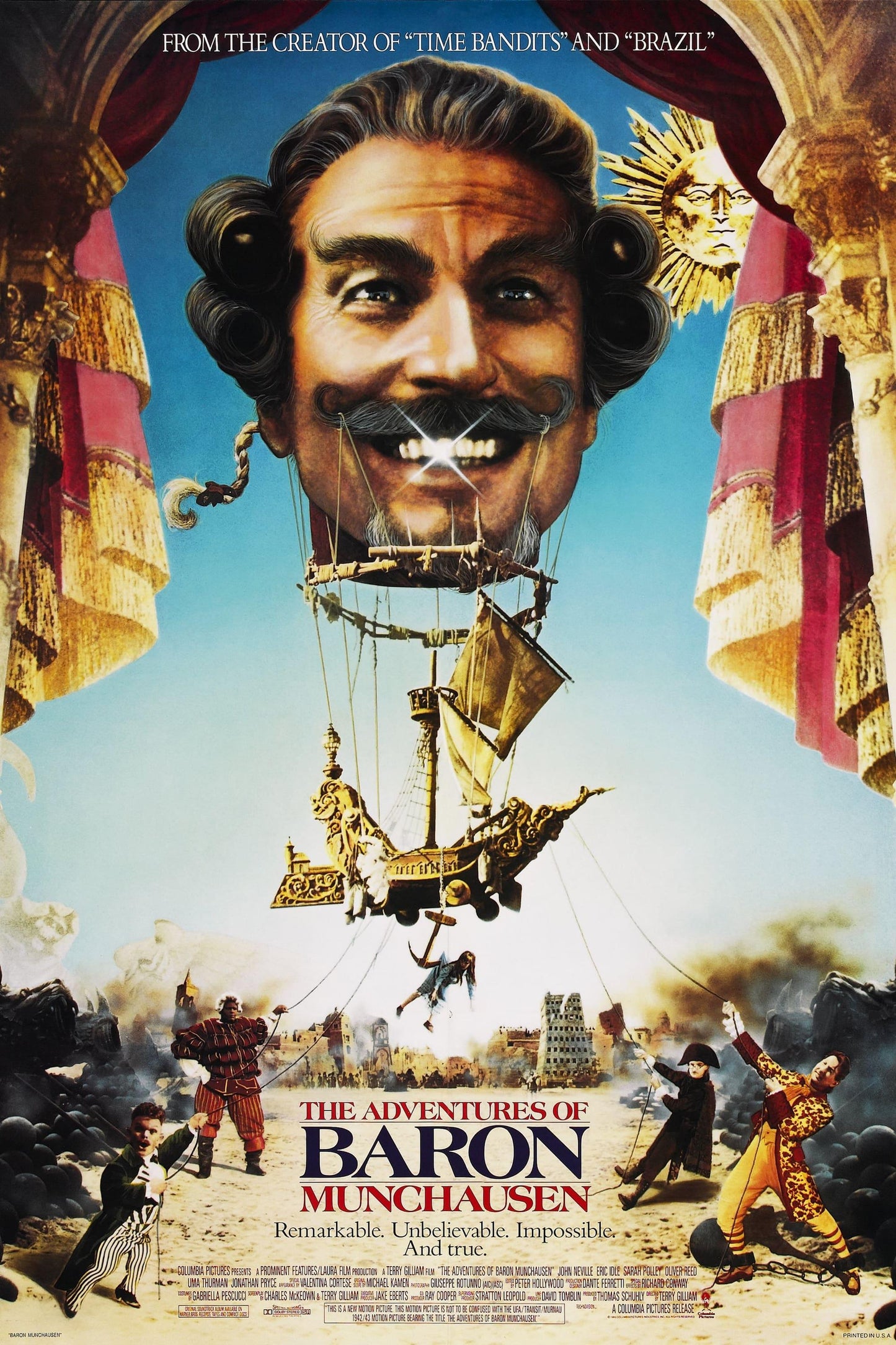 The Adventures Of Baron Munchausen (1988) Movie Magnet