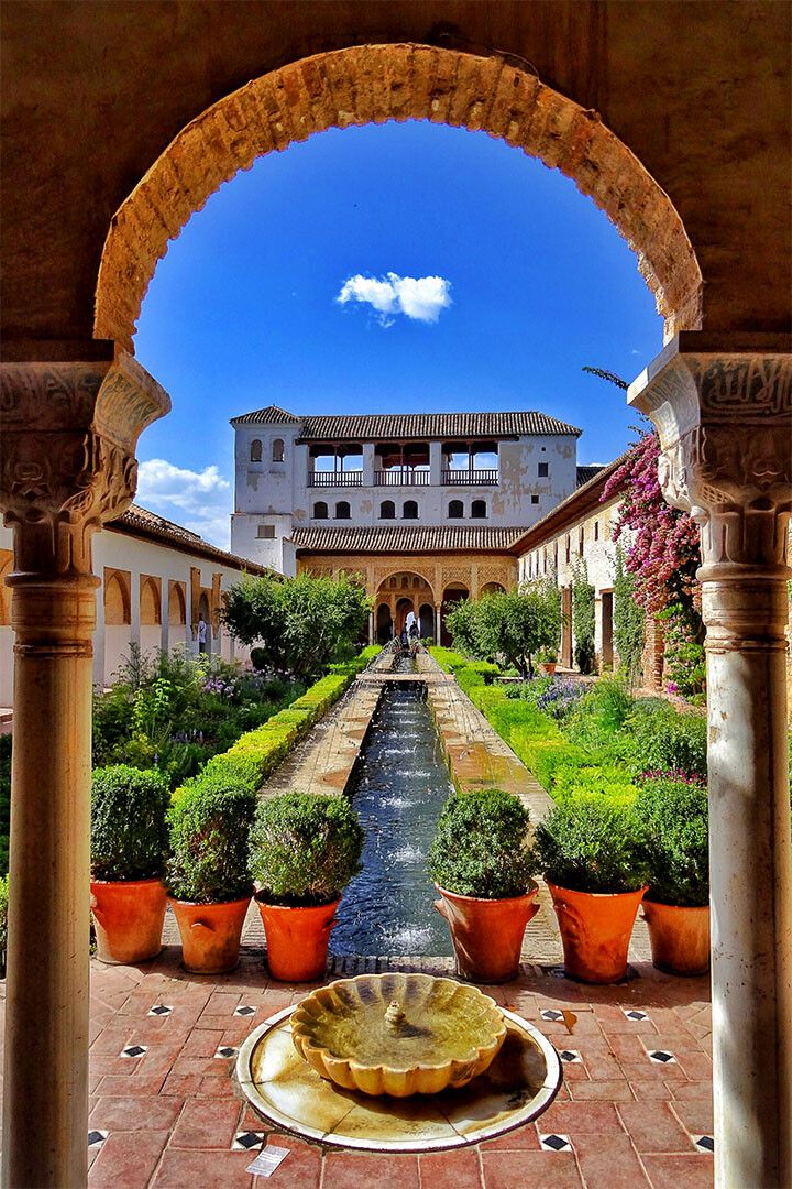 The Alhambra Palace In Granada Landscape Jigsaw Puzzle