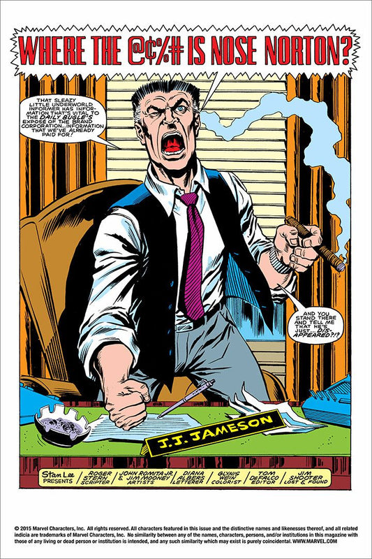 The Amazing Spiderman J Jonah Jameson Poster Art Print Decor Poster