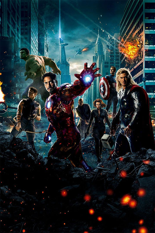 The Avengers Hulk Iron Man Thor Captain America Comic Room Jigsaw Puzzle