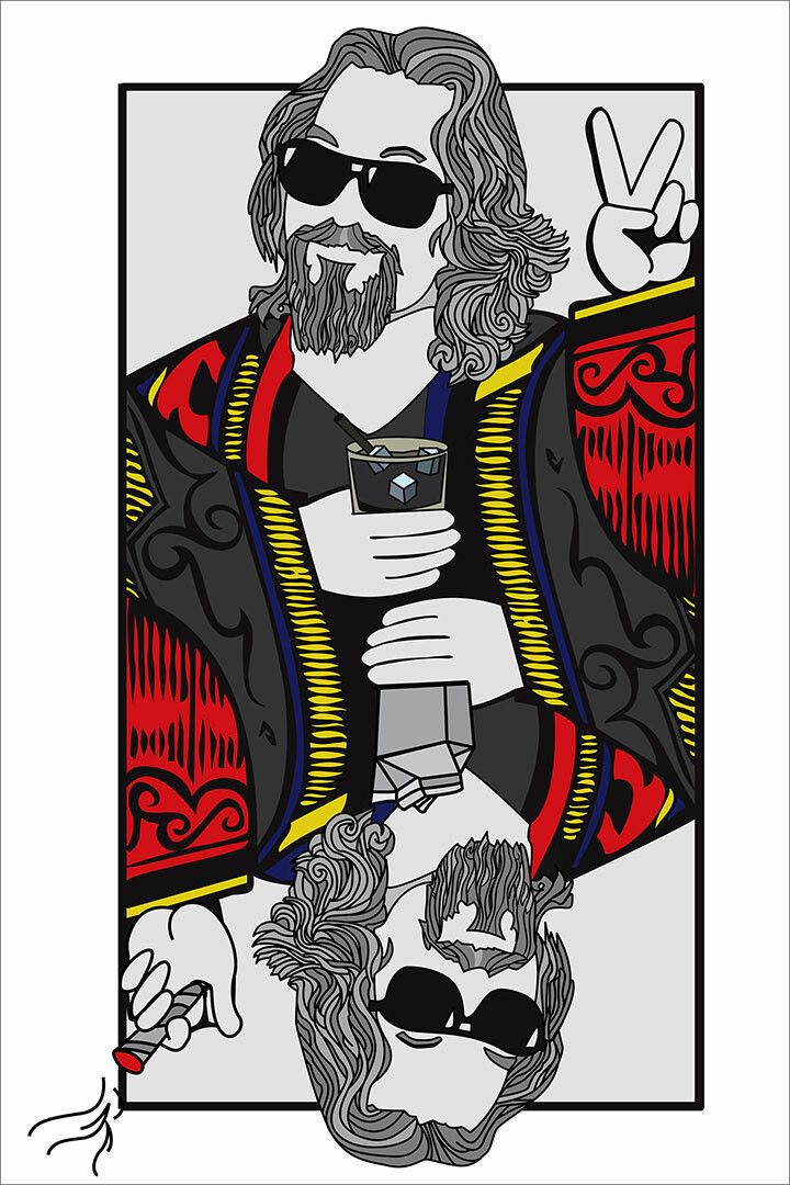 The Big Lebowski Classic Movie Character Comic Wall Art Home Poster
