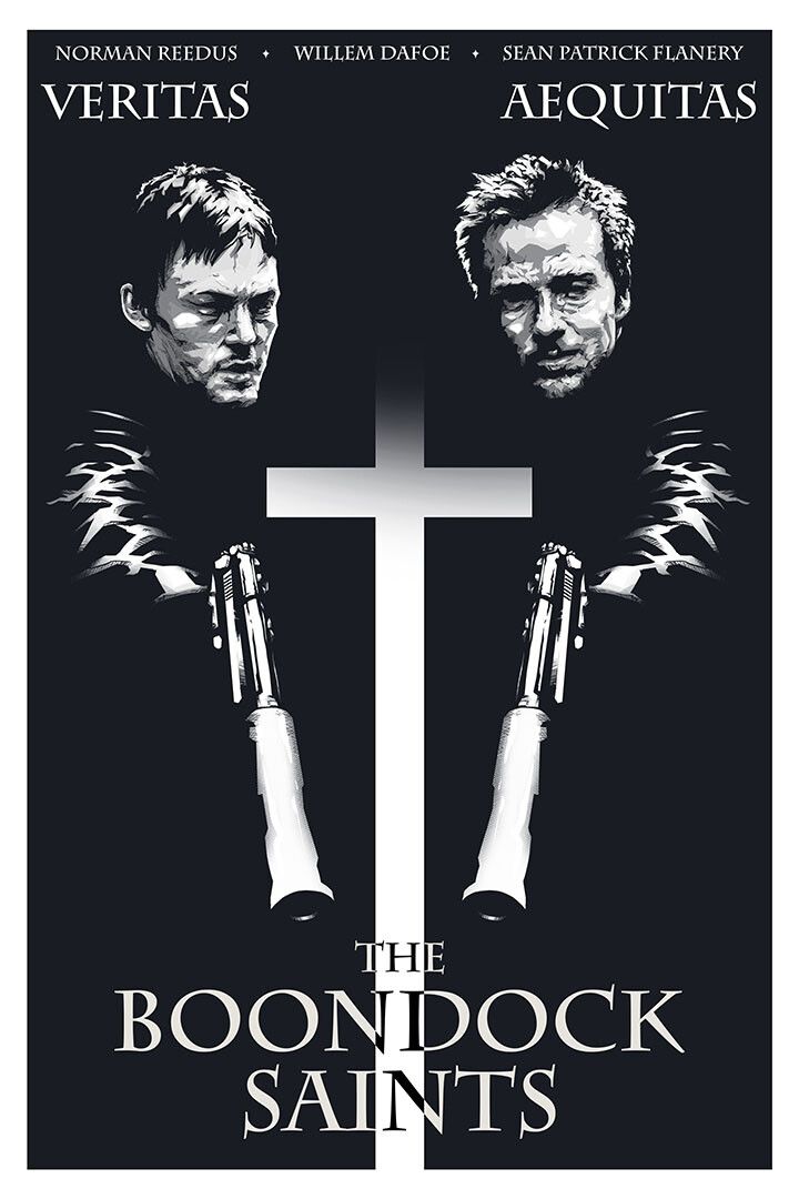 The Boondock Saints Cross Action Crime Movie Wall Art Home Poster