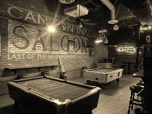 The Canyon Inn Dive Bar Orange County Ca Pool Table Retro Picture Keychain