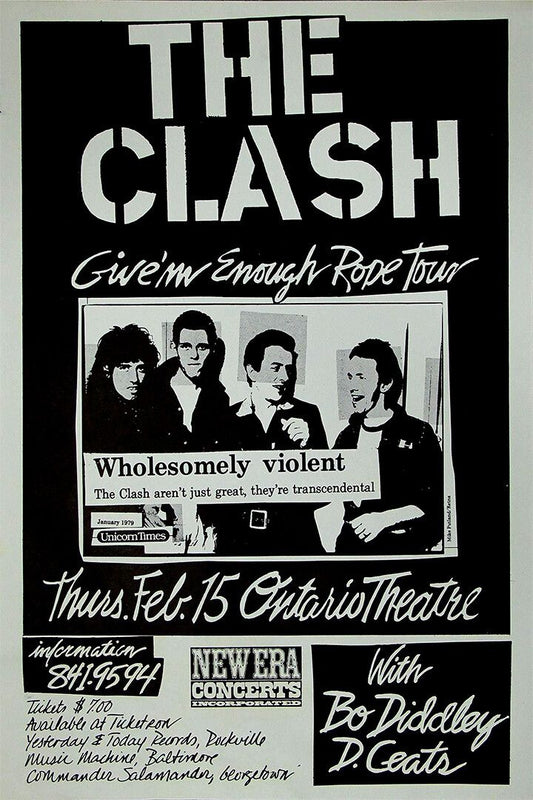 The Clash Original Concert Vintage Singers Jigsaw Puzzle