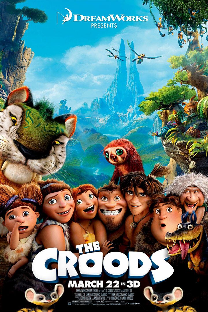 The Croods Kids Animation Comedy Film Room Wall Decor Jigsaw Puzzle