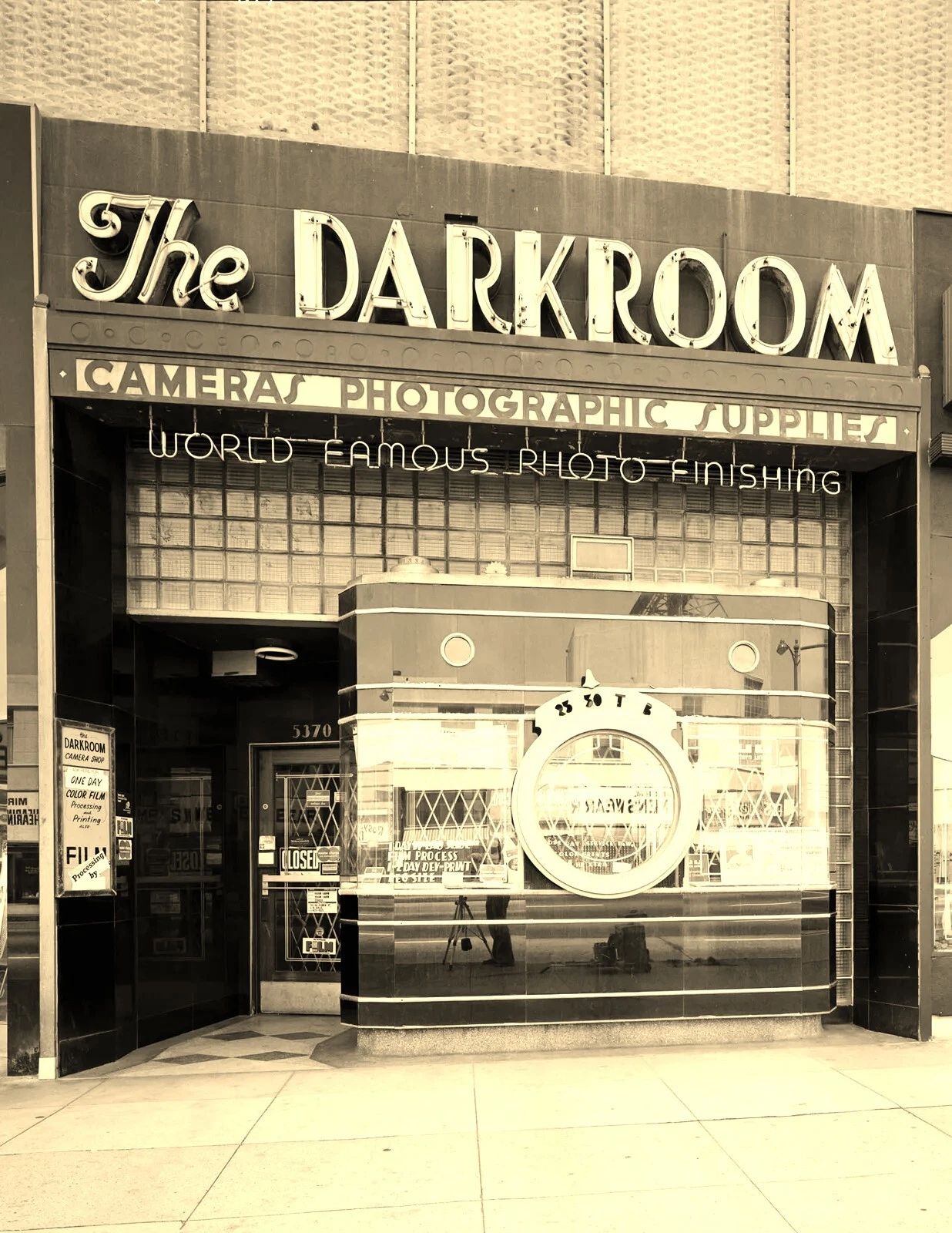 The Dark Room Camera Shop Los Angeles California Retro Magnet Magnet
