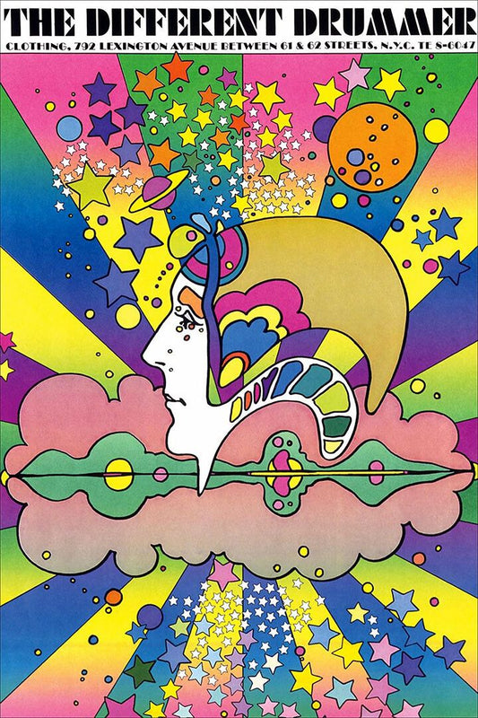 The Different Drummer Peter Max Colorful Psychedelic Wall Decor Jigsaw Puzzle