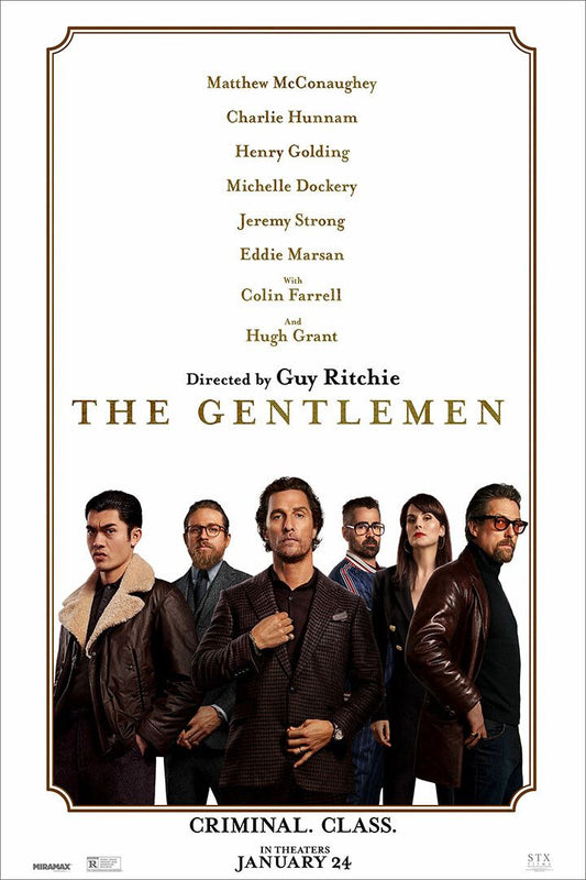 The Gentlemen Movie Actors Adventure Painting Jigsaw Puzzle
