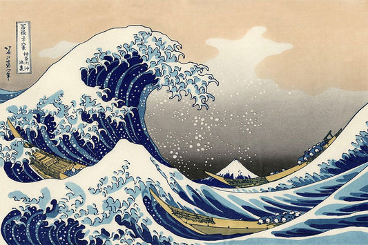 The Great Wave In Kanagawa Katsushika Hokusai Mount Fuji Jigsaw Puzzle