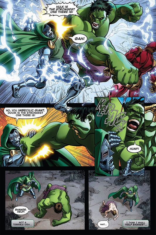 The Hulk Vs Dr Doctor Doom Comic Heroes Decor Wall Art Jigsaw Puzzle
