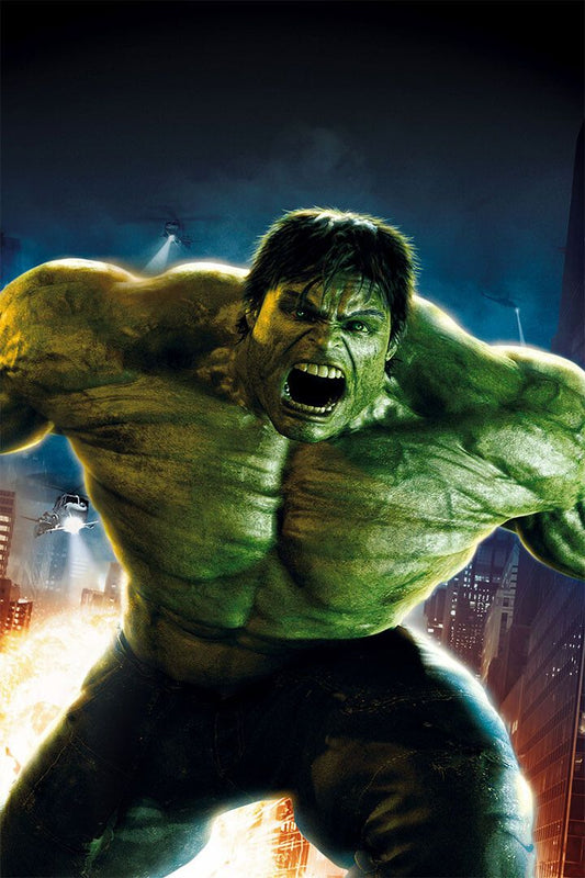 The Incredible Hulk Action Movie Painting Jigsaw Puzzle