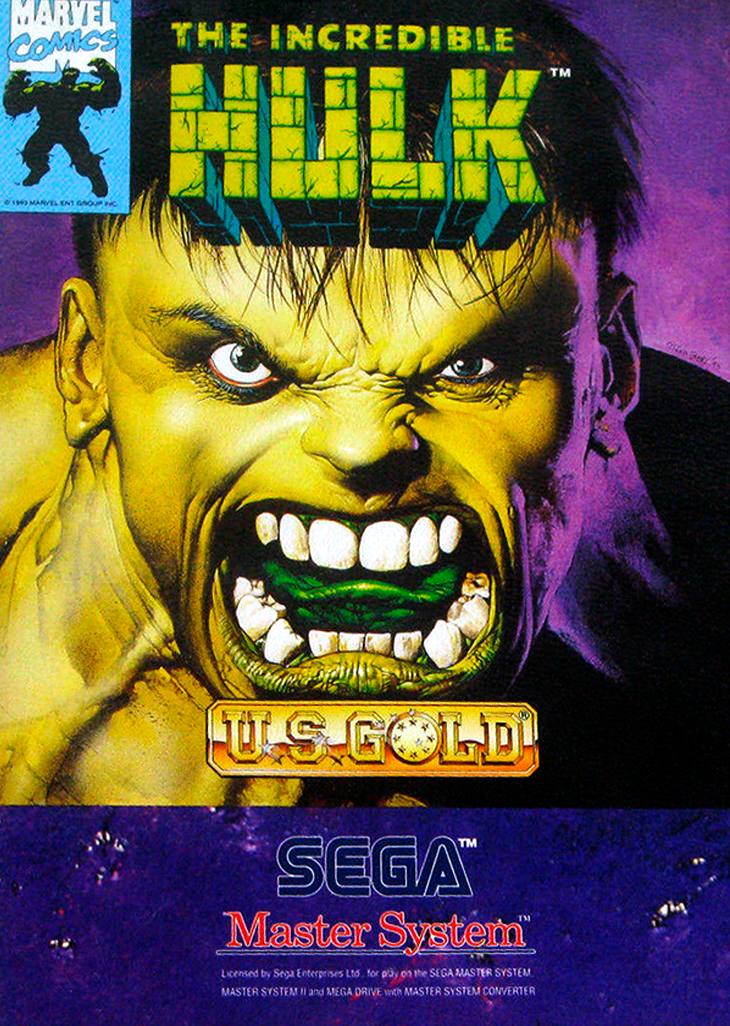 The Incredible Hulk Sega Master System Print Poster