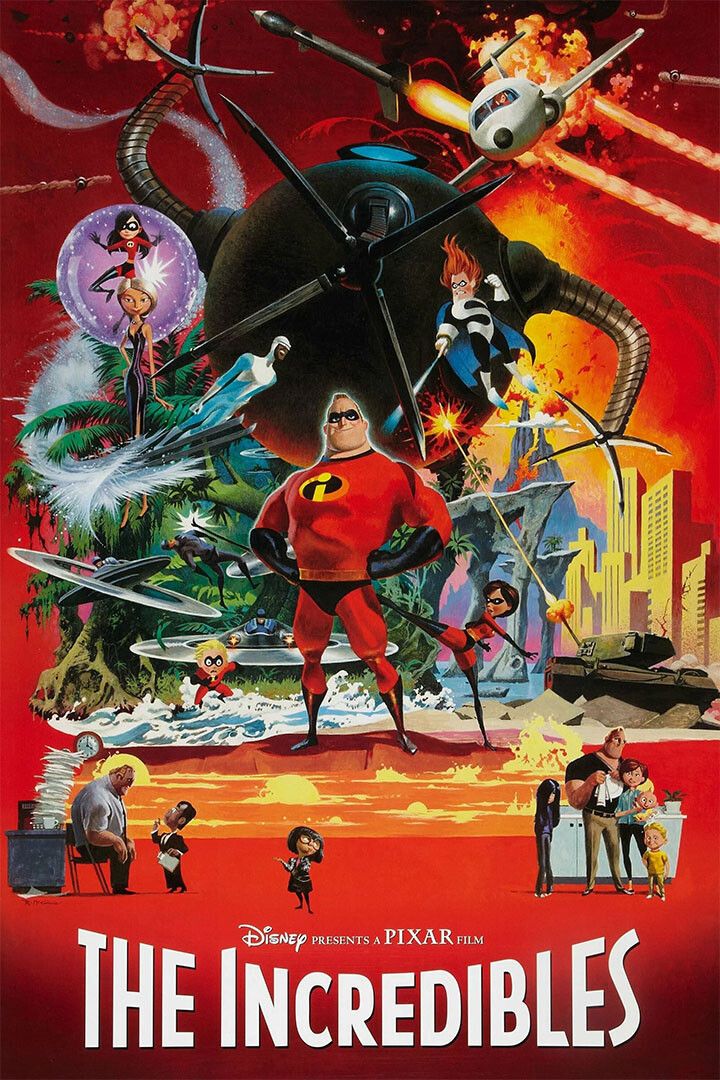 The Incredibles 2004 Animation Movie Action Adventure Jigsaw Puzzle