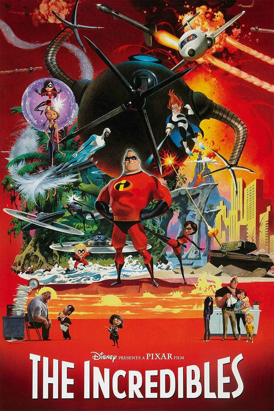 The Incredibles 2004 Animation Movie Action Adventure Jigsaw Puzzle