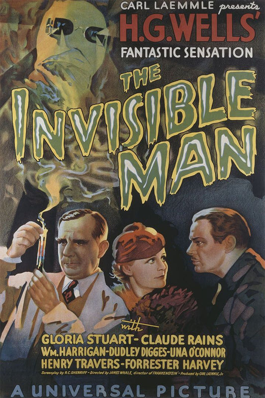 The Invisible Man Horror Thriller Movie Classic Film Jigsaw Puzzle