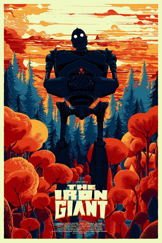 The Iron Giant Classic Comic Movie Fight Film Print Jigsaw Puzzle