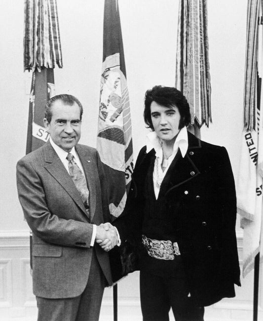 The King Elvis Presley & President Richard Nixon Historic Magnet Magnet