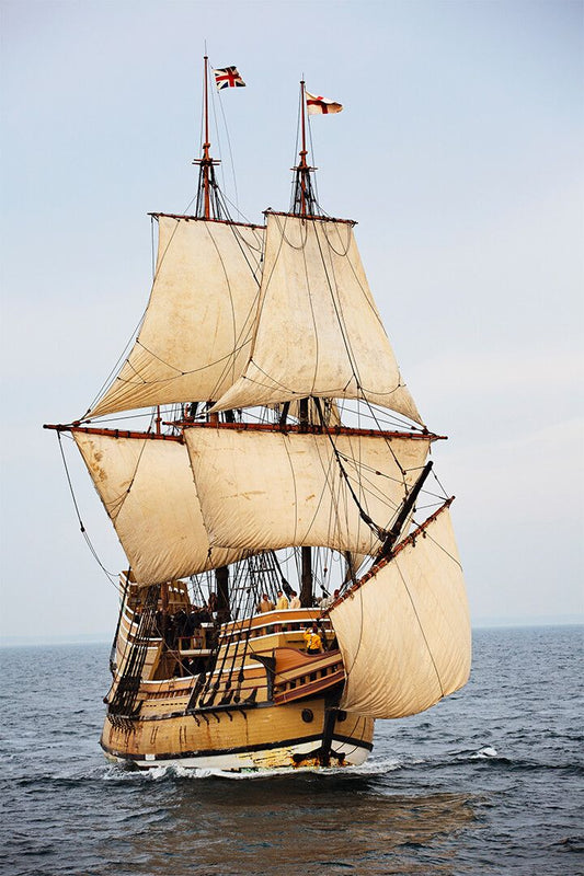 The Mayflower Transport Ship Print Canvas Jigsaw Puzzle