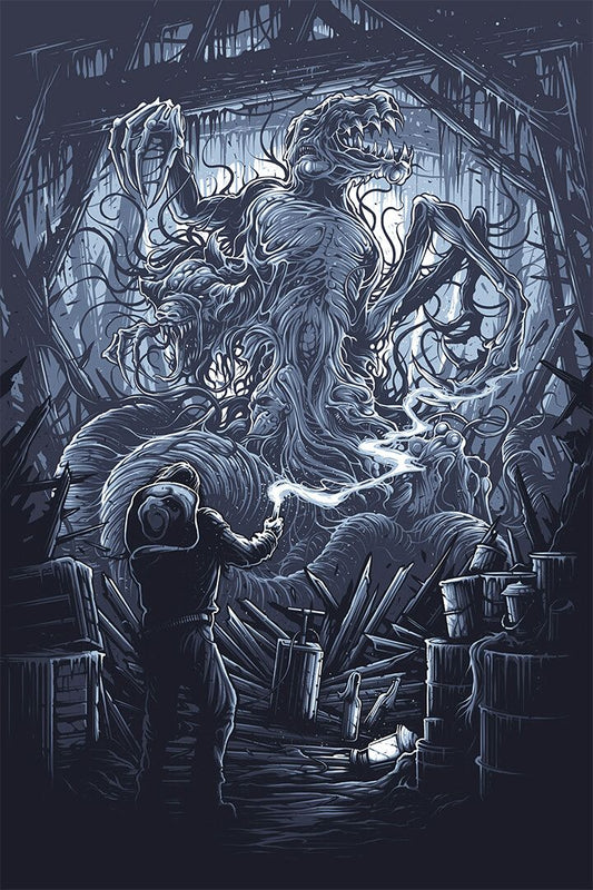The Monster Movie Horror Print Canvas Jigsaw Puzzle