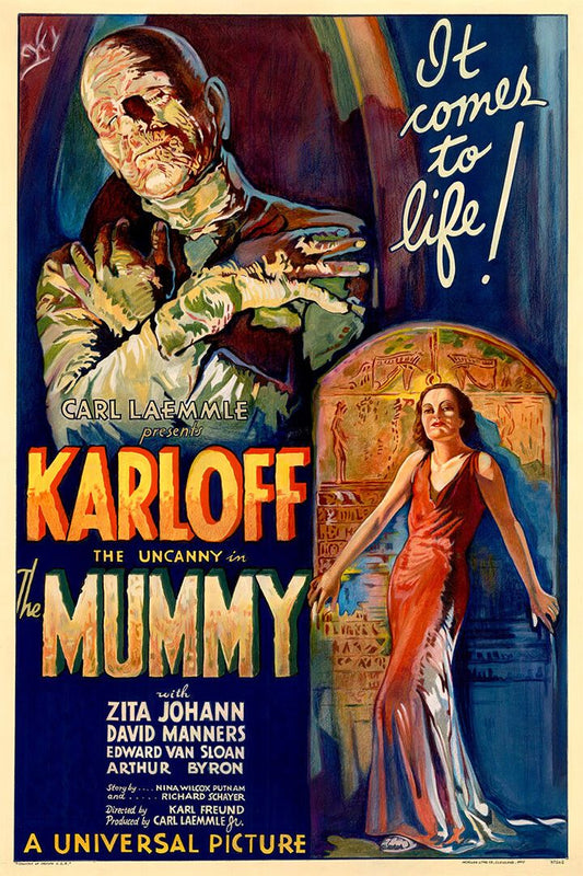 The Mummy Monster Movie Fantasy Horror 1932 Vintage Style Jigsaw Puzzle