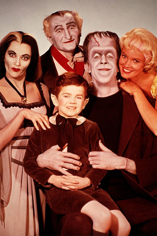 The Munsters Lilly Herman Eddie Marilyn Grandpa Decor Wall Art Pr Jigsaw Puzzle