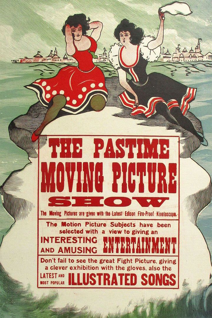 The Pastime Moving Picture Show 1913 Silent Movie Jigsaw Puzzle
