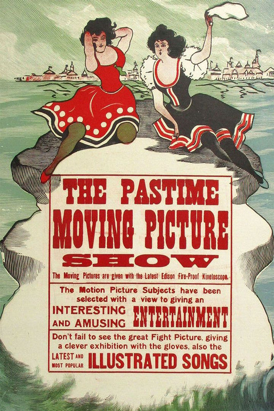 The Pastime Moving Picture Show 1913 Silent Movie Jigsaw Puzzle