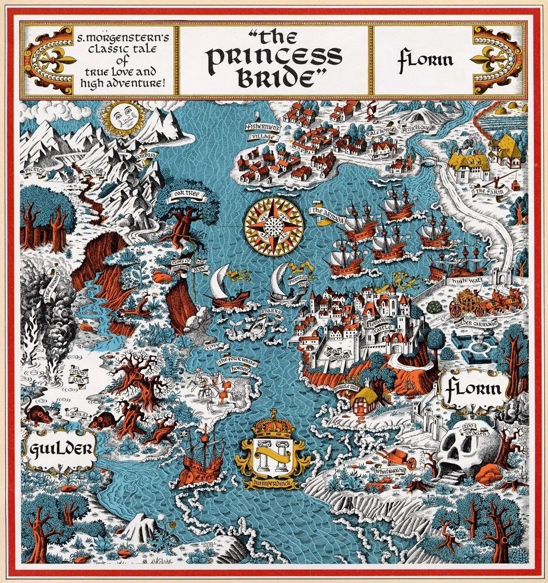 The Princess Bride Map Inigo Montoya Westley Buttercup Fezzik 300 PCS Jigsaw
